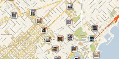 Mapa de museos de barcelona