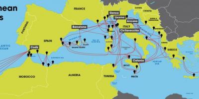 Mapa de barcelona ferry