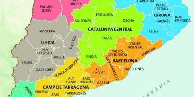 Mapa de área de barcelona