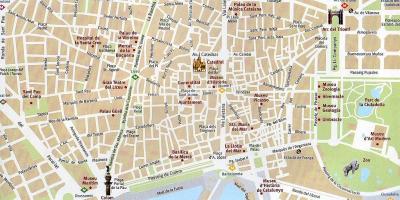 Mapa de barcelona ciudad vieja