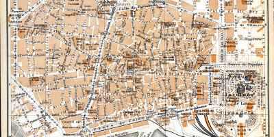 Mapa antiguo de barcelona