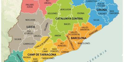 Mapa de catalunya de barcelona
