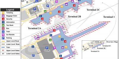 El aeropuerto de Barcelona t2 mapa