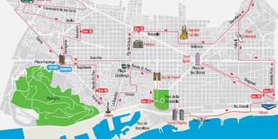 El Camp nou de barcelona mapa