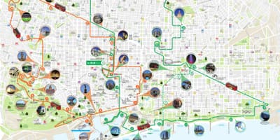 Turismo de barcelona mapa